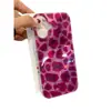 Nova Capa de Celular Personalizada com Estampa de Leopardo Roxa para Apple 16promax Swirl iphone15 Capa Protetora para Mulheres 13