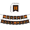 Bandeiras de Decoração para Festa Temática de Halloween Transfronteiriça 2025, Faixas de Layout para Casa, Escola e Shopping Centers e Flores Atacado