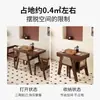 Estilo Nórdico Mesa Pequeña de Madera Maciza para Balcón Set de Ocio con una Mesa y Dos Sillas Mesa y Sillas de Ratán de Diseñador para Reuniones y Tomar el Té