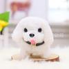 Lindo perro de peluche eléctrico, mascota artificial digital que ladra y mueve la cola, conejito de juguete para niños.
