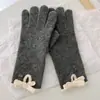 Novedad Otoño e Invierno 2026 Guantes de Lana Lisos con Lazo para Ciclismo de Invierno, Resistentes al Viento y al Frío, con Protección Extendida en la Muñeca y Capacidad para Pantalla Táctil