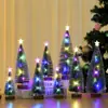 Mini Árbol de Navidad, Árbol de Mesa de Cedro Navideño con Agujas de Pino Blanco, Regalo Navideño para Escaparate, Decoraciones Navideñas