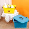 Caixa de armazenamento de plástico Roupas domésticas Brinquedos Diversos Cama portátil Caixa de armazenamento de fundo Publicidade Caixa de ajuste de pato amarelo Fabricantes