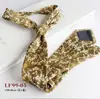 Gravata Impressa Estilo Retro Hong Kong 8cm Amarrada à Mão para Casamento Masculino, Apresentação, Uso Diário, Acessórios para Terno Formal