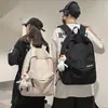 Mochila de viaje sencilla de gran capacidad para hombre, mochila informal japonesa para estudiantes de secundaria, estudiantes universitarios y de último año de secundaria, mochila escolar para hombre.