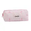Estuche de Lápices de Estilo Coreano de Alta Apariencia con Lazo Bolsa de Almacenamiento para Papelería Estudiantil Bolsa Simple para Maquillaje Caja de Lápices Caja de Papelería para Niñas