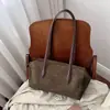 Bolsa Boston retrô coreana de nicho para axila feminina, outono, grande capacidade, minimalista, versátil para o dia a dia, bolsa de ombro tote
