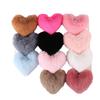 Pelota de Peluche Corazón de Melocotón Creativa Material Hecho a Mano para Bricolaje Pelota de Peluche de Imitación Bolsa para Llaves Accesorios de Joyería Colgante de Peluche con Forma de Corazón