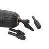 Juego de 5 piezas de palo de diente de lobo para carpintería negro, lima rotatoria, juego de herramientas de lijado DIY, cabezal de lijado eléctrico, 5 piezas de lima rotatoria
