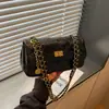 Bolso de Hombro Acolchado de Cadena de Alta Gama para Mujer 2026 Estilo Coreano Versátil para el Trabajo Bolso de Hombro Único Estilo Simple Bolso Cruzado