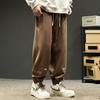 Pantalones de Hombre Primavera y Otoño Moda Casual Pantalones de Pierna Ajustada Pantalones Deportivos Holgados 2025 Nuevo Peto Americano Bordado