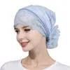 Gorro de Encaje Transfronterizo, Pañuelo Elástico de Nuevo Estilo, Gorro de Dormir, Gorro Envolvente para la Cabeza, Gorro Postparto, Gorra Base, Gorro para Quimioterapia