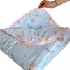 Estilo Nuevo de Primavera y Verano Colcha de Algodón Tejido de Verano, Colcha de Verano Refrigerante para Niños, Colcha Fina de Aire Acondicionado para Siesta en Guardería, Lavable a Máquina Individual/Doble