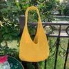 Nova Bolsa de Rede Vazada Estilo Ins Bolsa de Tricô Tecida Moda Verão Grande Capacidade Estilo Preguiçoso Bolsa de Ombro Único de Tricô