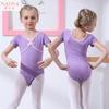 Ropa de Danza para Niñas Trajes de Práctica Leotardos de Ballet Gimnasia Trajes de Actuación con Nudos de Lazo