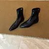 2026 Botines Elásticos Ajustados de Punta Aguda Estilo Vintage Nuevos que Aumentan la Altura para Mujer, Botas de Moda Simples y Versátiles