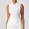 Lulustyle Ropa de Tenis Camisa Polo para Mujer sin Mangas de Secado Rápido Transpirable Yoga Golf Camiseta Deportiva Exportación