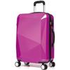 Versión coreana de 3D tridimensional de diamante para cara PC contraseña equipaje moda color caramelo rueda universal trolley de viaje para abordar