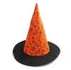 Chapéu de Bruxa para Halloween, Chapéu de Bruxo e Abóbora, Itens Decorativos, Adereços para Apresentação de Dança de Jardim de Infância