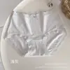 Pantaletas de algodón jacquard etéreas y delicadas estilo niña, de tiro medio, suaves y cómodas, entrepierna de algodón antibacteriano 10A, calzoncillos tipo triángulo transpirables