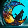 Venda quente Novo Acrílico Pintado Animal Janela Pendurado Decoração de Casa Jardim Interior Sala de Estar Pingente Coleção