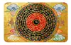 Cultura Étnica de Xizang Thangka Mantra de Seis Palavras Retangular Adesivo de Vidro de Cristal Ímã de Geladeira Magnético Macio Item de Decoração para Casa