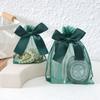 Bolsa de malla estilo Ins, bolsa de regalo para cosméticos, lápiz labial, cumpleaños, lazo de cinta, bolsa de regalo para dulces