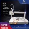 Máquina de dosagem de silicone personalizada, placa de circuito, máquina de pulverização de cola UV autoadesiva de três eixos, máquina de cola de pintura multifuncional de estação única