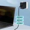 20V3.25A es Adecuado para Adaptadores de Portátil Lenovo, Asus y Dell Cargador de 65W Interfaz Tipo-C