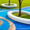 Assento GRC para Exterior Terrazzo Pedra Tyco Banco UHPC Concreto Personalizado Fibra de Vidro Árvore Piscina Cadeira de Lazer