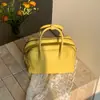 Bolsa Toast de Couro Genuíno Feminina Modelo Novo 2026 Couro Bovino de Primeira Camada Bolsa Bowling Bolsa Boston Bolsa de Mão Bolsa Transversal Feminina