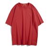 Camiseta de verano sencilla de color liso de manga corta estilo coreano, holgada, con cuello redondo, para parejas de hombres y mujeres, moderna camiseta de media manga.