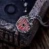 Plata de Ley 925 Diseño de Nicho Nuevo Estilo Chino Tendencia Nacional Espíritu de Montaña Colgante de Moneda Collar para Hombres y Mujeres Estilo Vintage Retro de Moda