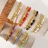 Conjunto de Pulseiras Europeias de Moda em Cobre Banhado a Ouro 14k com Pérolas para Mulheres Design Exquisito Versátil Senso de Moda Joias de Mão