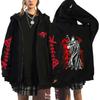Chaqueta de Manga Larga de Anime Berserk Chaquetas con Cremallera Abrigo de Guts Sudadera