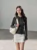 Suéter de Punto con Capucha de Color Liso Estilo Casual Ajustado para Mujer 2026 Otoño Nueva Llegada Top de Punto 9869