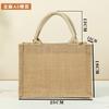 Bolsas de Lino en Stock, Bolsas de Lino al por Mayor, Bolsas de Lino Pintadas a Mano para Navidad, Bolsas de Yute tipo Tote en Blanco, Bolsas de Lino tipo Tote