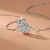 Collar de hoja de ginkgo en plata de ley estilo coreano, cadena de clavícula sencilla, estilo frío, regalo de San Valentín para novia.