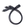 Cabo de carregamento Tipo-C fêmea para 2 USB micro mini USB 3A para telefones celulares e tablets