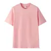 Tamanho Europeu Estilo Americano Camiseta de Manga Curta 200g Camisa Cultural Roupa de Casal Cor Sólida Tamanho Plus Unisex Algodão Fábrica Atacado