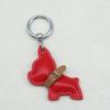 Estoque Transfronteiriço Mini Método Luta de Cachorros Chaveiro Desenho Animado Pingente de Cachorrinho de Couro Chaveiro de Carro Acessórios para Capa de Celular