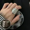 Anillo Minimalista Redondo de Perlas Japonés y Coreano para Mujer, Estilo Europeo y Americano, Geométrico, Estilo Fresco, Ajustable, Anillo de Dedo Índice Transfronterizo de Moda