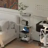 Estante Pequena de Luxo Leve, Armário Estreito para Uso Doméstico na Varanda, Rack de Armazenamento Simples de Madeira Maciça de Chão, Armário de Armazenamento de Parede ao Lado da Cama