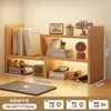 Estante Prateleira de Armazenamento de Mesa Quarto Escritório Mesa Pequena Prateleira Multicamadas Armazenamento de Mesa de Sala de Estar Estante Simples