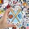 100 pegatinas de grafiti de béisbol con dibujos animados, venta al por mayor, decorativas, para tazas de agua, equipaje, guitarras, pegatinas impermeables.