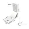 Ángulo Extruido Asiento de Ángulo de Aluminio Engrosado Código de Ángulo de Aluminio Pieza de Ángulo de Aluminio de 90 Grados Conector de Perfil de Aluminio 4080 Ángulo de Aluminio Reforzado 4040 Otros
