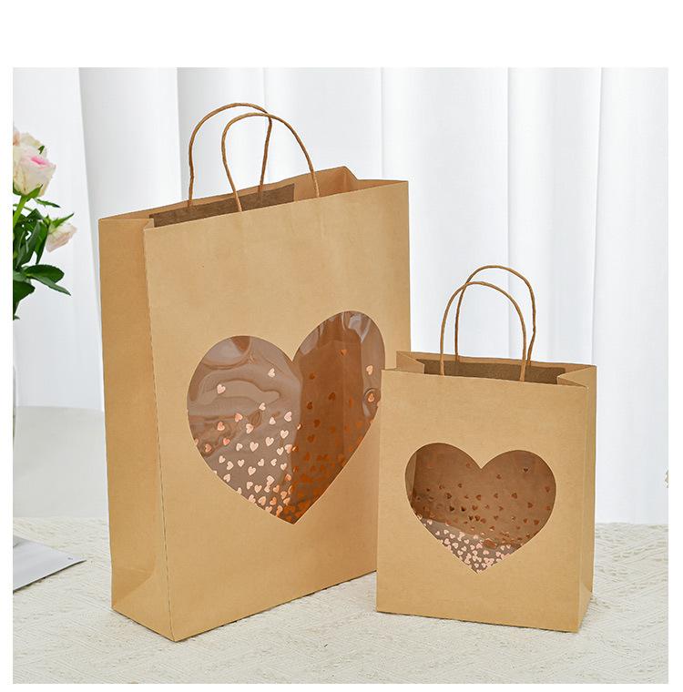 创意牛皮纸开窗礼品袋手提袋
