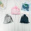 Bolsa de cordón de seda Bolsa de doble cordón de seda sintética Bolsa de regalo lista para usar al por mayor Fábrica