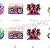 Fornecimento 70 s espiral pingente DISCO tema decoração suprimentos Rock série pingente festa de aniversário