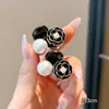 Pasador de Pelo con Lazo para Mujer Negro Pequeño Pinza de Agarre 2025 Nuevo Clip Lateral de Gama Alta Pinza para Flequillo de Princesa Accesorios para el Cabello